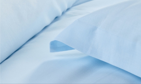 Cubierta de edredón de lino de tencel Reina Comfortable Cubierta de edredón azul