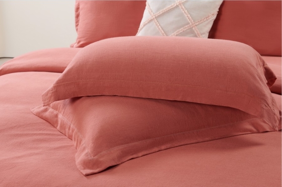 Rayon Linen Cubierta Rey OEM Sólido Sostenible King Cubierta Set