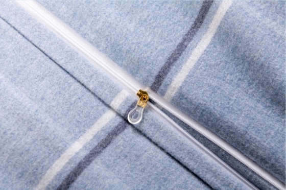 OEM Twin Duvet cubre al rey de tamaño completo cubierta de edredón azul poliéster mezclado de franela