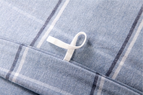 OEM Twin Duvet cubre al rey de tamaño completo cubierta de edredón azul poliéster mezclado de franela