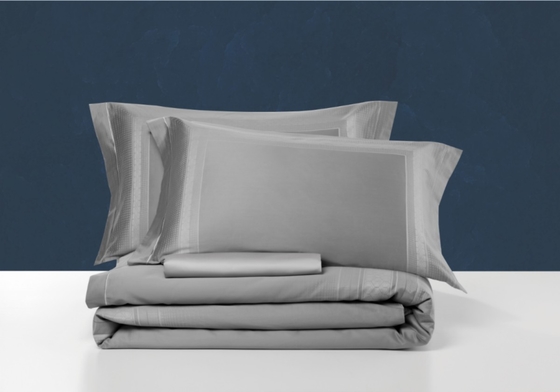 Color gris claro Oeko Tex Standard 100 Cubierta King Set doble de colchoneta