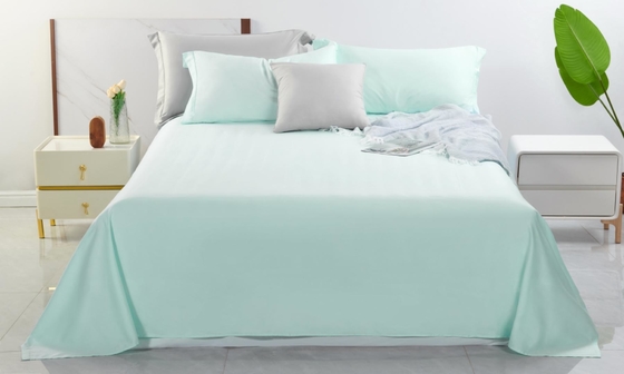 Conjunto de sábanas de bambú viscosa transpirables y sábanas de cama sostenibles