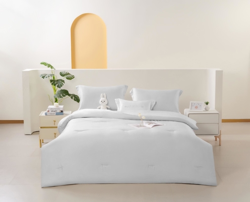 OEM Tencel Lyocell Conforter Set Blanco Confortable Gemelos Conforter Sets