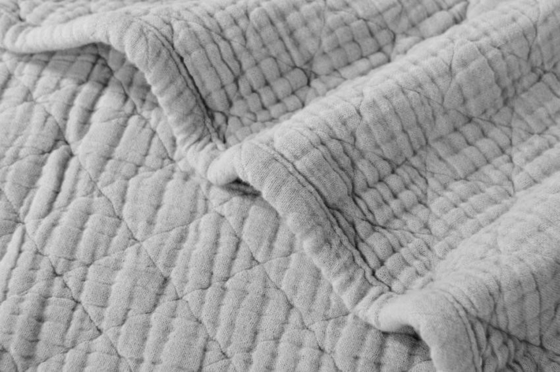 Cubiertas de muselina de color gris claro con capas de algodón OEM para adultos