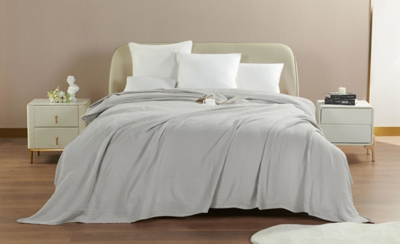 Suave para la piel sensible Xl manta de muselina Gris manta de muselina