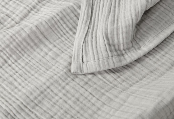 Suave para la piel sensible Xl manta de muselina Gris manta de muselina