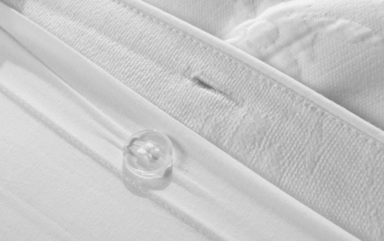 100% de algodón Jacquard Set de edredón cómodo Blanco Jacquard Set de cubierta de edredón