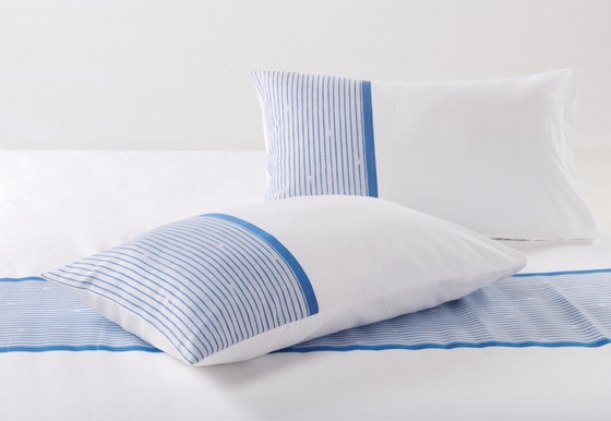 60 de algodón 40 de poliéster hojas blancas de poli algodón hojas de hotel ropa de cama