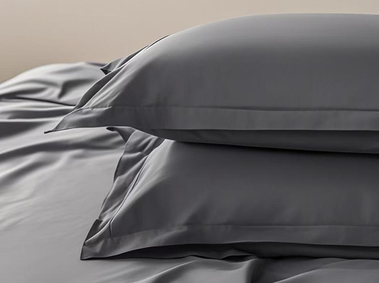 Juego de edredón OEM Tencel Lyocell Gris Oscuro, cómodo, para cama individual